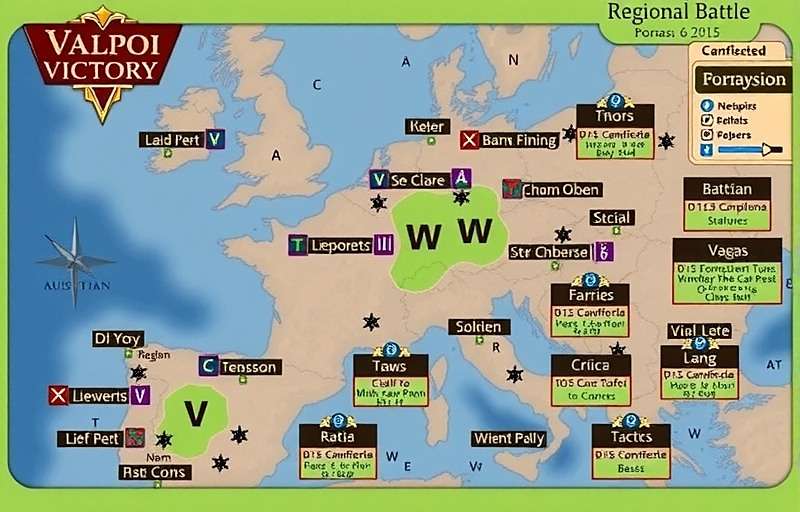 Valpoi Victory strategy map showing regional battle formations and tactics